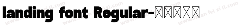 landing font Regular字体转换